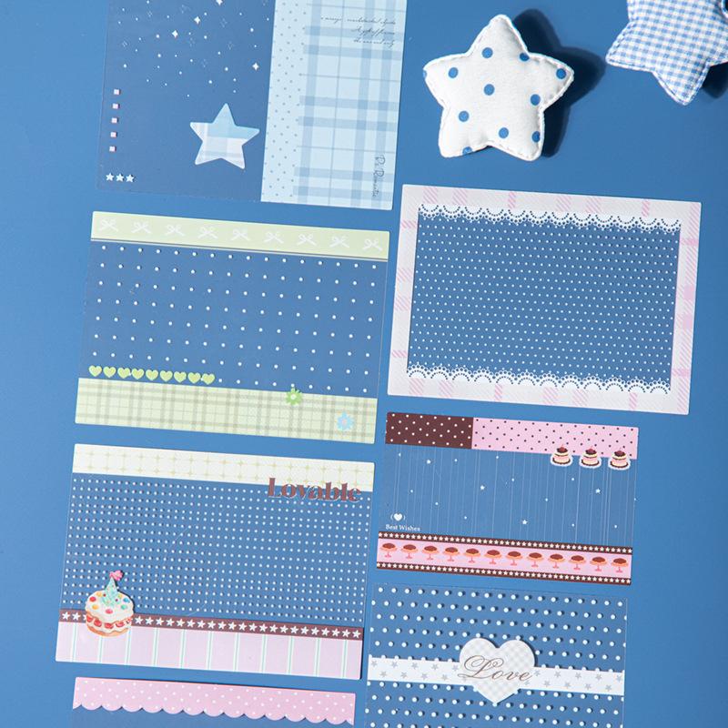 16 Stück/1 Los Kawaii Scrapbooking Sticker sanfter Traum Scrapbooking Zubehör Planer Dekoration Bastel Schreibwaren Aufkleber