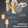 Professional Argon Heliums Regulators Construction with CGA 580 Connection Durablity Pressure Control for Welding Systems