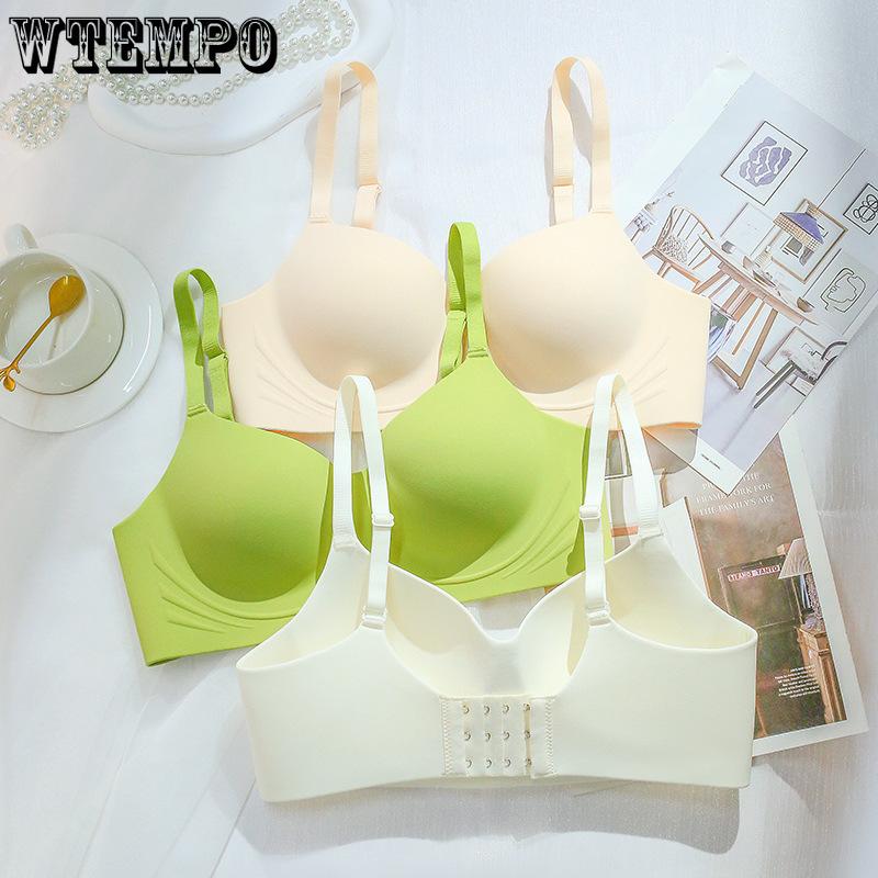 

Women s Seamless Bra Thin Cup No Steel Ring One-piece Bra Women Gather Collect Bras S