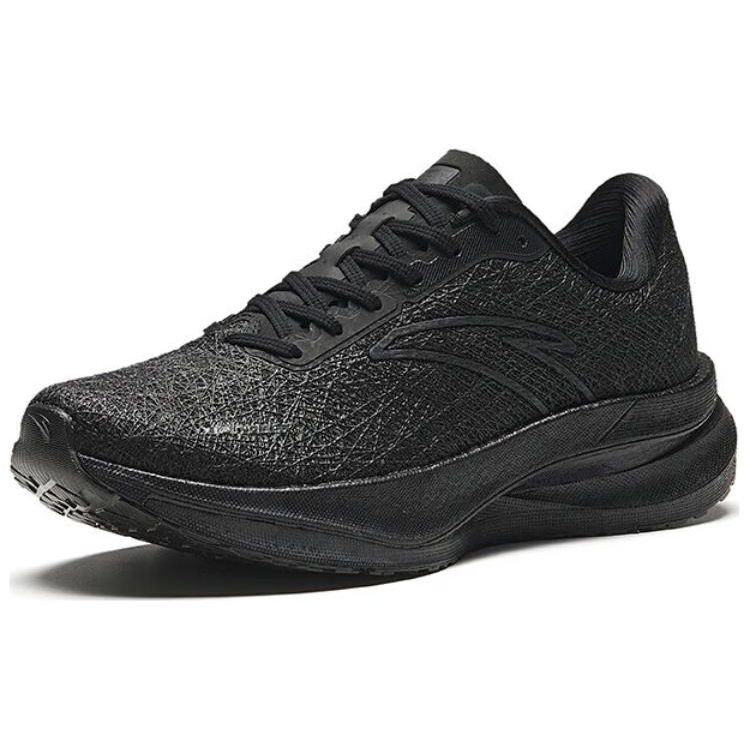 ANTA Men Professional Cushioning Breathable Running Shoes Pure Black 112415580-6