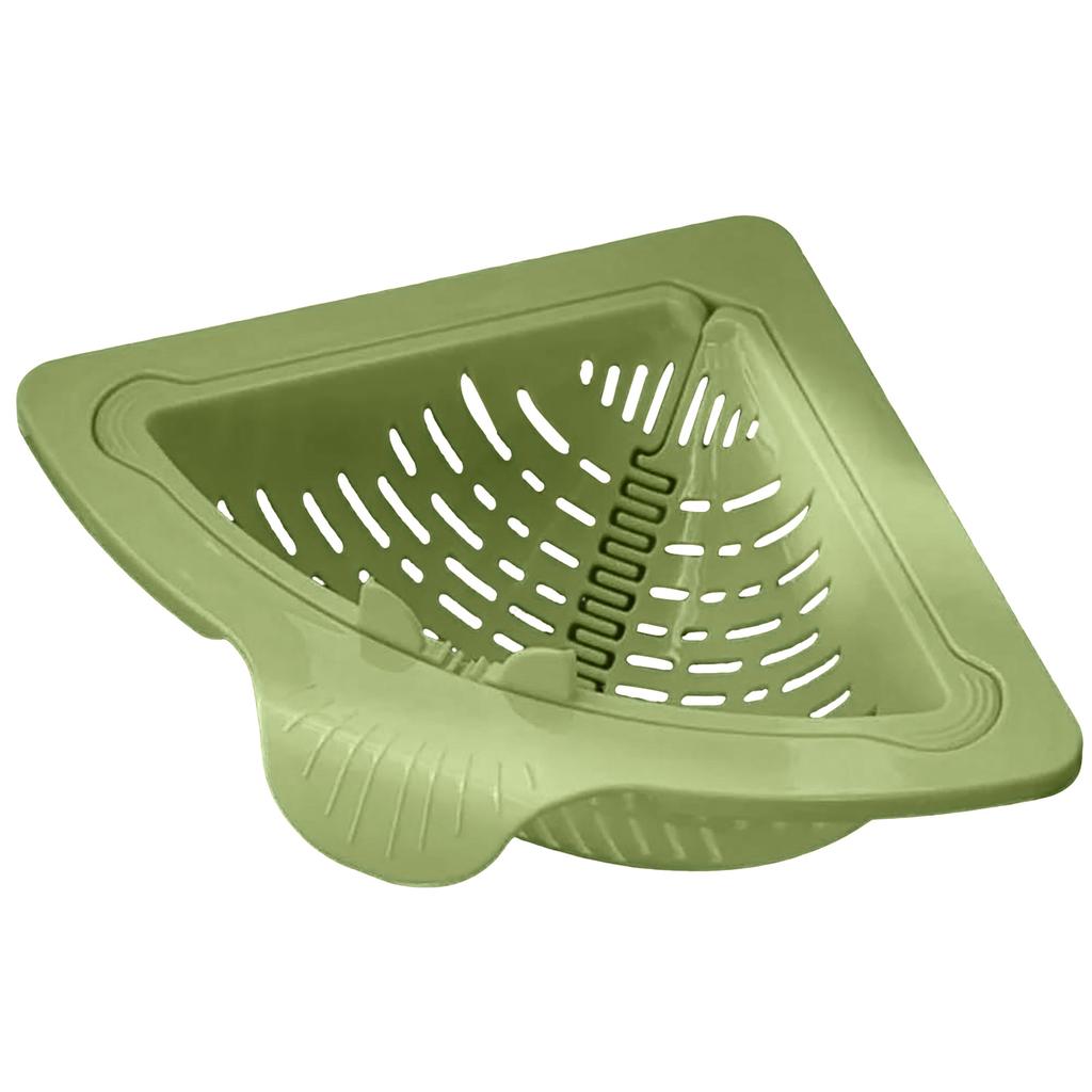 & Filter Punch Triangular Strainer With Open Bottom Strong Corner Kitchen Organizer For Washing & Vegetables Ceiling Duster
