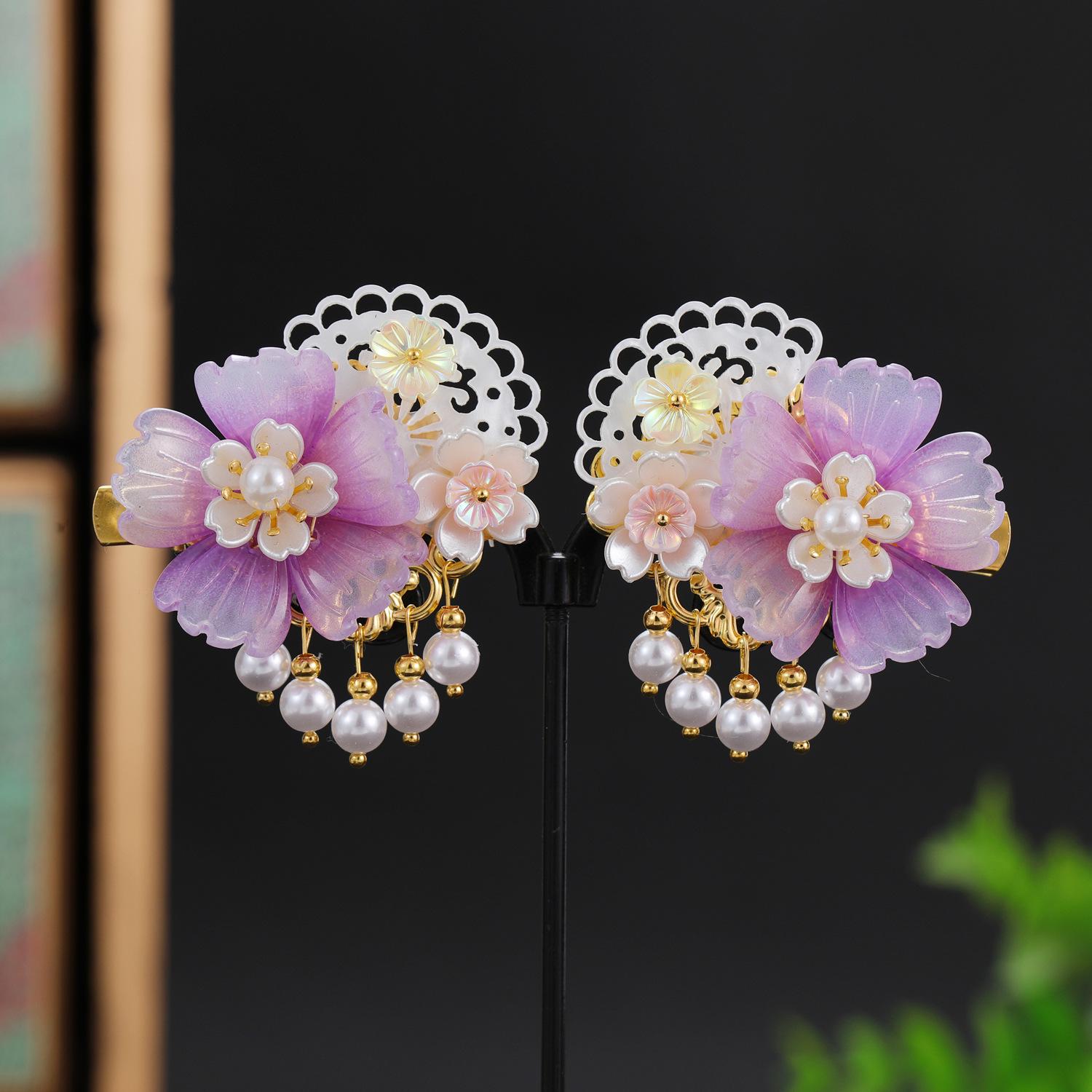 

Детский головной убор ханьфу: Заколка для волос с кисточкой в китайском стиле для девочек