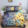 Home Bedding Set Bedroom Pet Cat Bedding Down Duvet Cover Single/double Bedding Set AU Large Bedding
