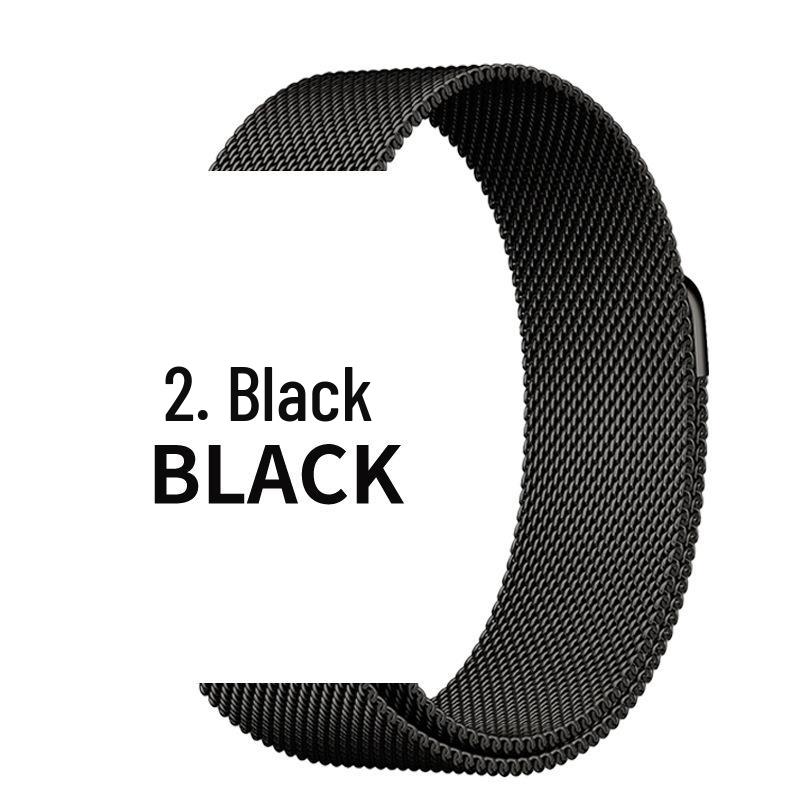 Compatible Stainless Steel Milanese Magnetic Band for Apple Watch Series 1-9 & SE.