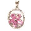 Les Trésors De Lily [C4669] - Pendentif Argent 'Rosemary' Rose