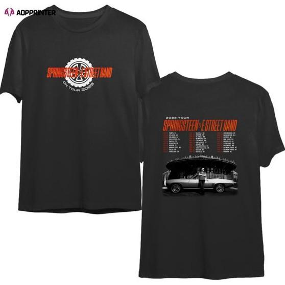Bruce Springsteen and The E Street Band 2023 Tour T-Shirt Double Sided