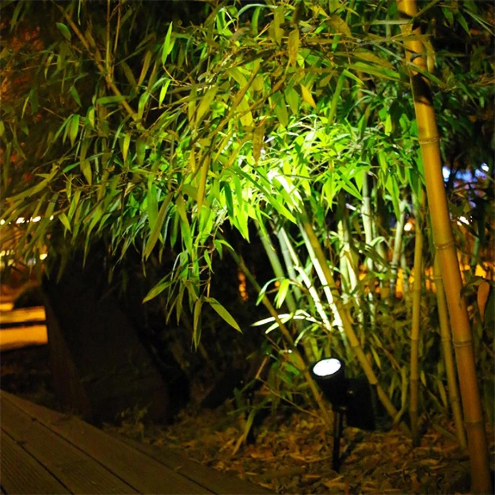 Outdoor Led Solar Spotlight Garden Lights Landscape Decoration IP65 Waterproof for Lawn Courtyard Pathway Tree Separately Lamp