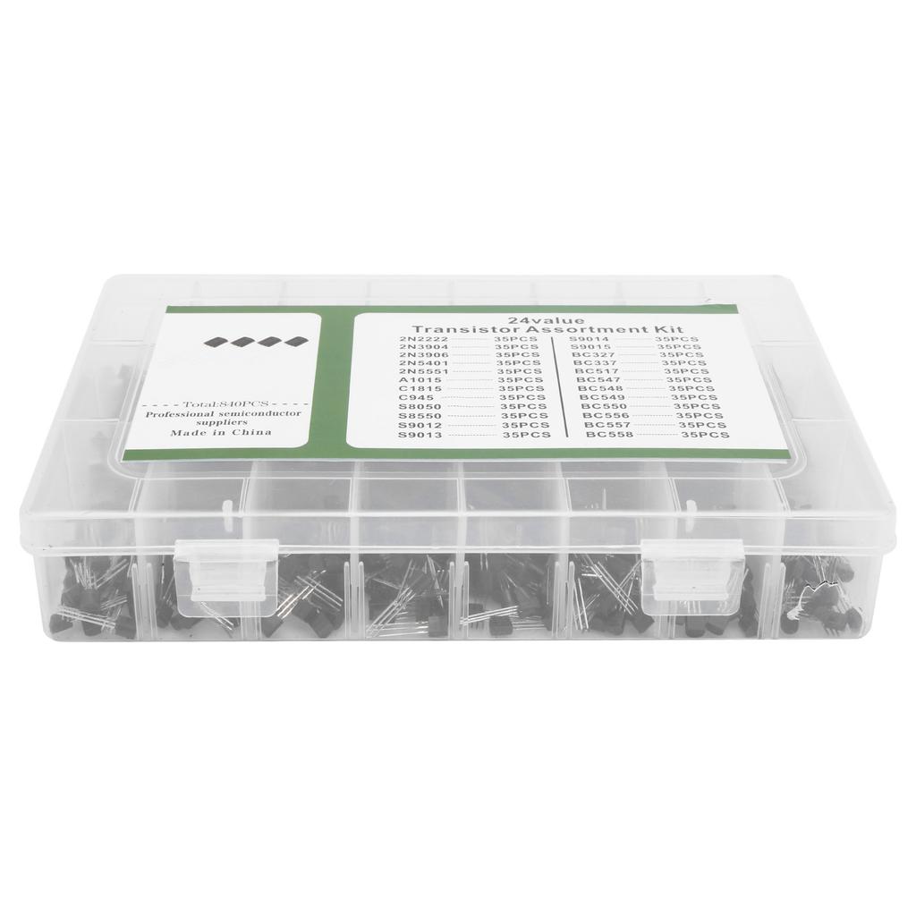 840Pcs Power Transistor Kit Triode Assortment Set Industrial Control Components TO‑92