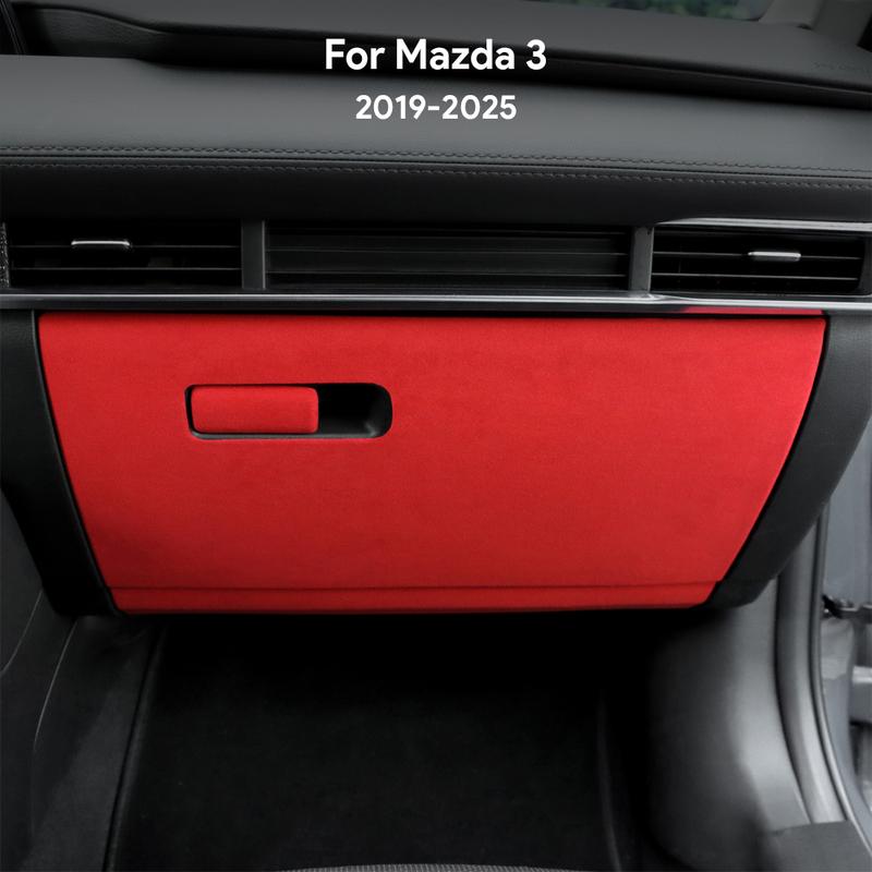 Top Suede Trim LHD RHD Sticker For Mazda 3 Axela BP      2024 2025 Car Copilot Box Anti-kick Protect