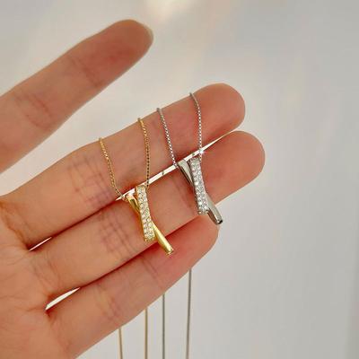 Verkettete Halsketten sind kalte und individualistische Damen einfache Schlüsselbeinketten leichter Luxus Nische Temperament