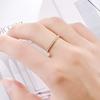 2Mm Titanium Steel Diamond-encrusted Ring for Women's High-end Niche Ins Simple Couple Ring Hand Jewelry