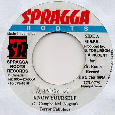 7-Zoll Schallplatte TERROR FABULOUS / LUKIE D - Know Yourself / Memories NONE Spragga Roots 2000 Jamaika Reggae, Ska & Dub Gebraucht