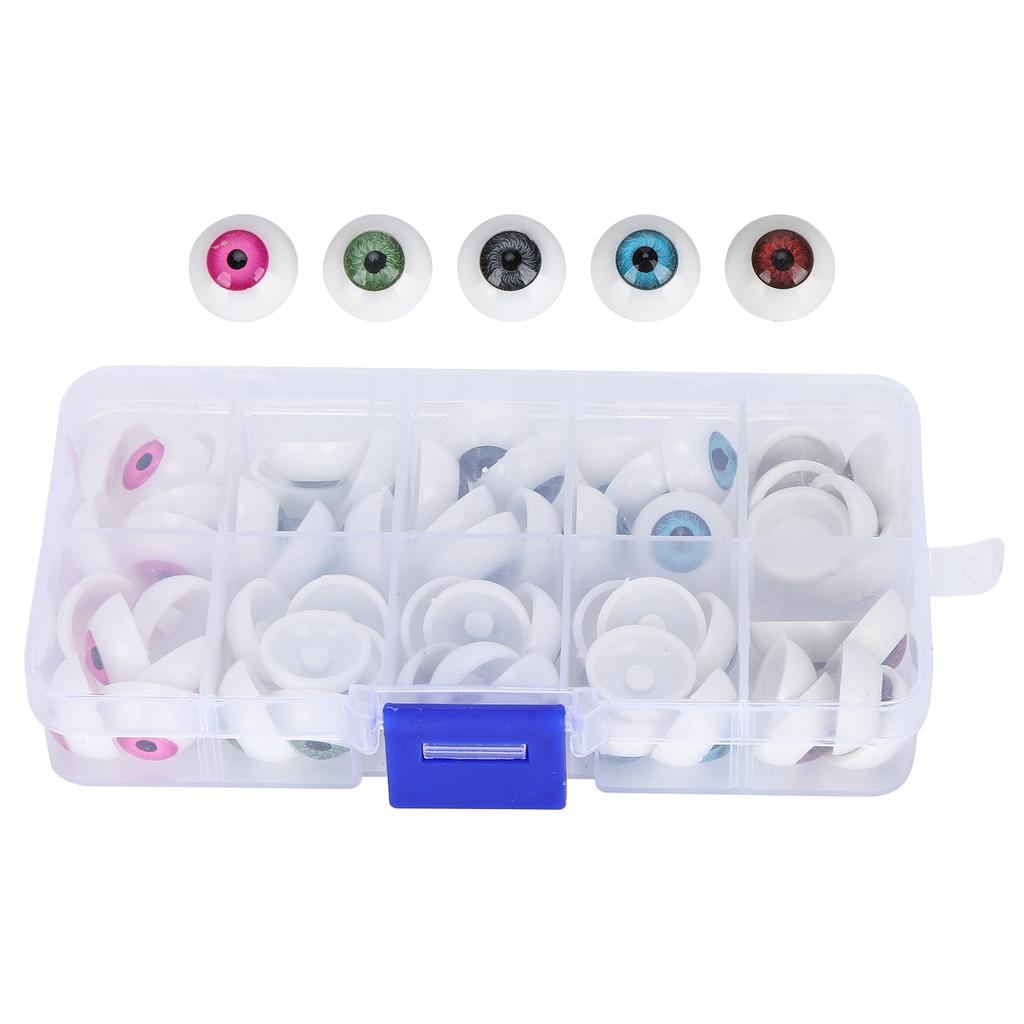 Doll Eyeballs Half Round Plastic Eyes Colorful DIY Bear Crafts Materials Halloween Accessories