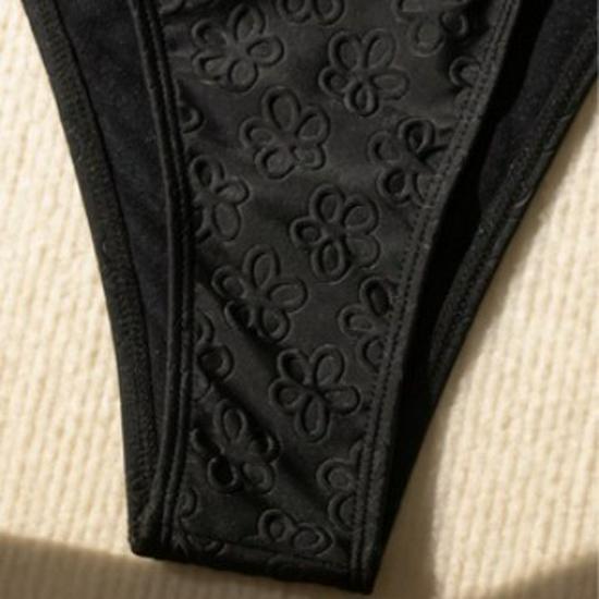 European & American Halter Tie Bikini: Sexy Two-Piece Solid Color Swimsuit for Women
