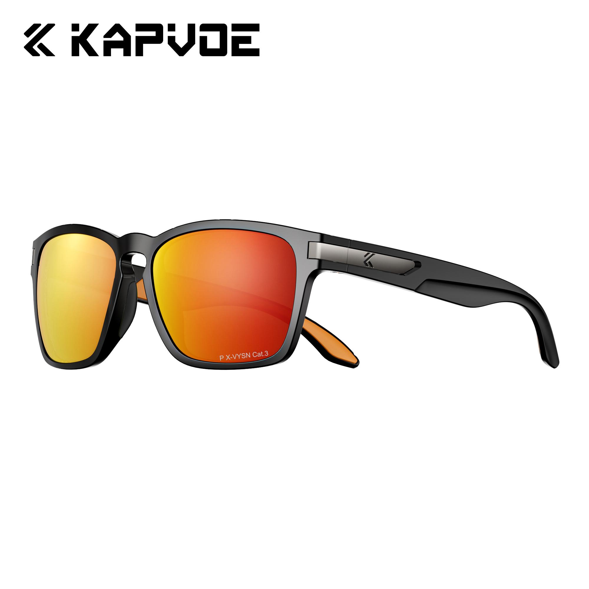 

Kapvoe Polarized Sports Sunglasses Bike Mountain Bicycle Glasses Riding Goggle Hiking Eyewear for Man Women Cycling Glasses