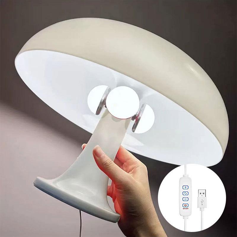 Moderne nordische Pilz-Tischlampe - Minimalistisches Nachtlicht für Schlafzimmer und Wohnzimmer
