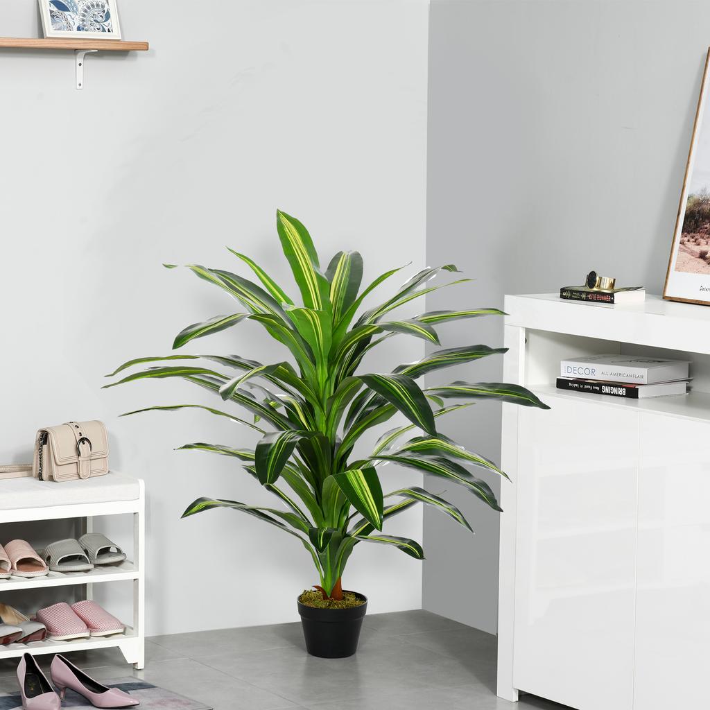 Artificial Plant In Pot, Fake Plant for Home Indoor Decor, 110cm, Green