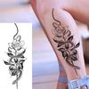 Kreativer Schlangen- & Skorpionblumen-Tattoo-Aufkleber - Temporäres Armdesign