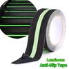 Glow in the Dark Anti Slip Tape 5CM x 5M Abrasive Surface Traction Tape Green Stripe Waterproof Luminous Tape Step Indoor