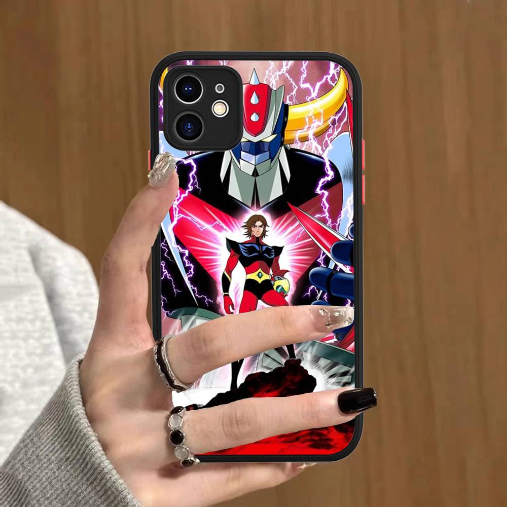 UFO R-Robot G-Goldorak For IPhone Air 16 15 14 Plus 13 12 11 Pro Max Matte Cover Jelly Shockproof Phone Case