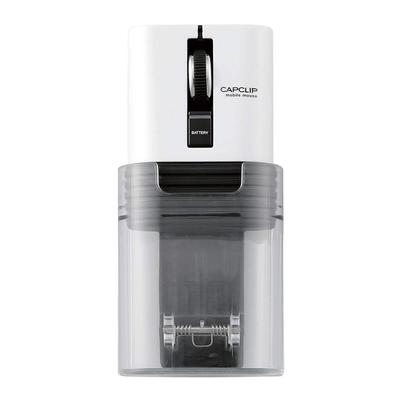 ELECOM Maus Bluetooth Kleine Größe Klein 3 Tasten Leiser Klick Geräuschreduzierung Mobil Wiederaufladbare Lithium-Ionen-Batterie CAPCLIP Weiß iPad Pro 2020 (iOS