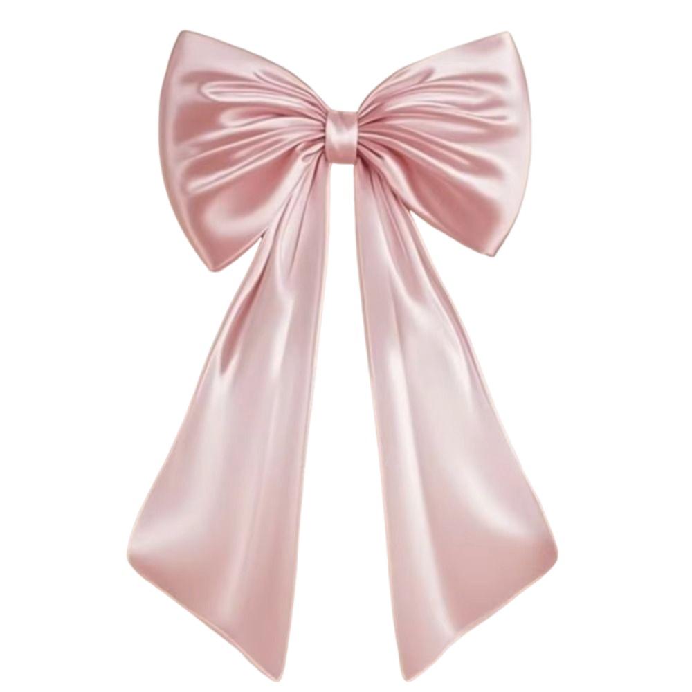 Elegant Large Christmas Bowknot Solid Color 50x130cm Xmas Tree Topper Bows DIY Creative Giant Ribbon Bowknot