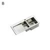 Realistic Wash Basin Kitchen Double Sink Figurine Miniature Doll House Accessory