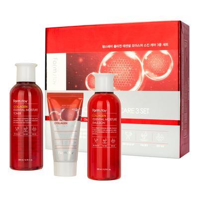 Collagen Essential Moisture Skin Care Set 3 items+RANDOM GIFT