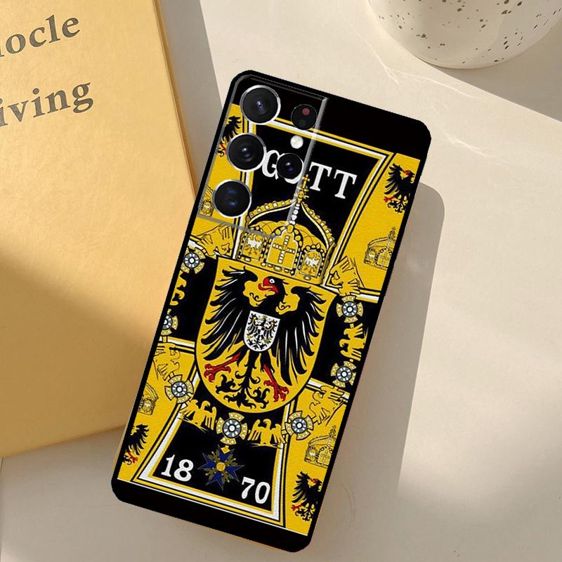 Custodia per Telefono Croce di Ferro Tedesca 1870 Gott mit Uns per Samsung Galaxy S23 S20 S21 S22 S24 S25 Ultra S9 S10 Plus S25 FE Cover Shell