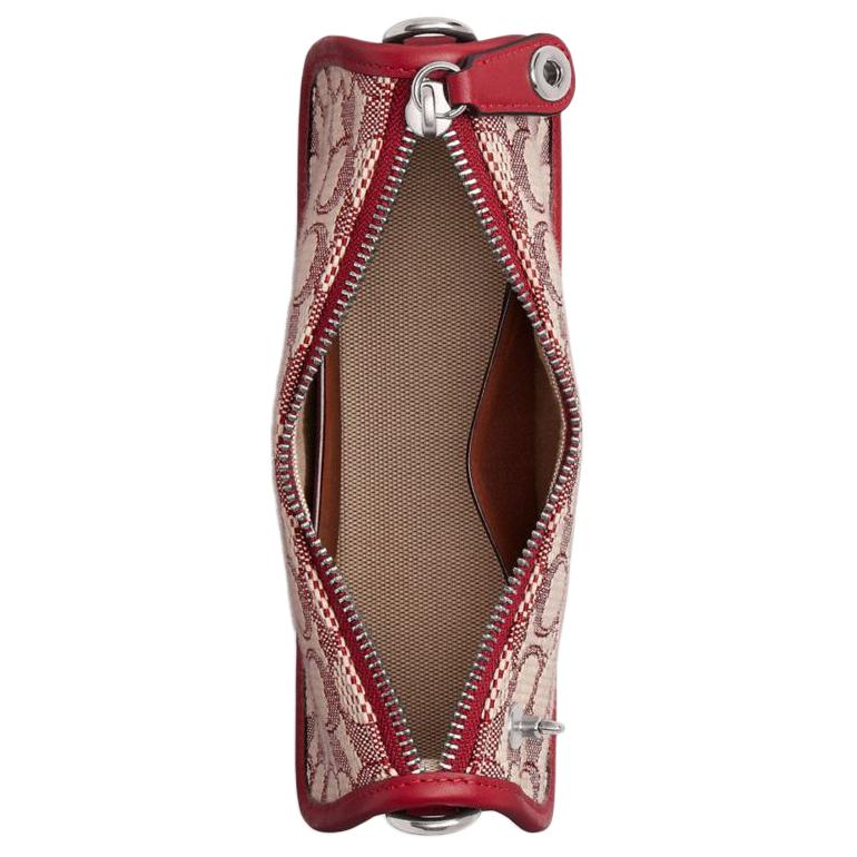 Coach Eliza Umhängetasche Signature Canvas Leder Jacquard Tägliches Pendeln CZ923-LHXJA