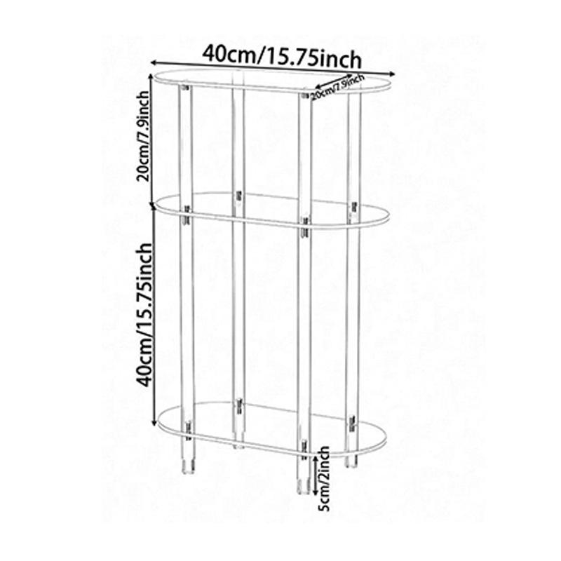 Minimalist Acrylic Small Side Table Living Room Coffee Tables Transparent Bedroom Nightstand Modern Home Storage Furniture