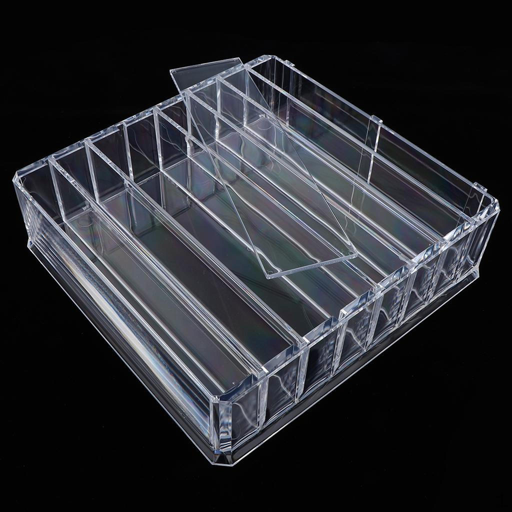 8 Slot Acrylic Compact Case Holder/Makeup Organizer Storage S/L L