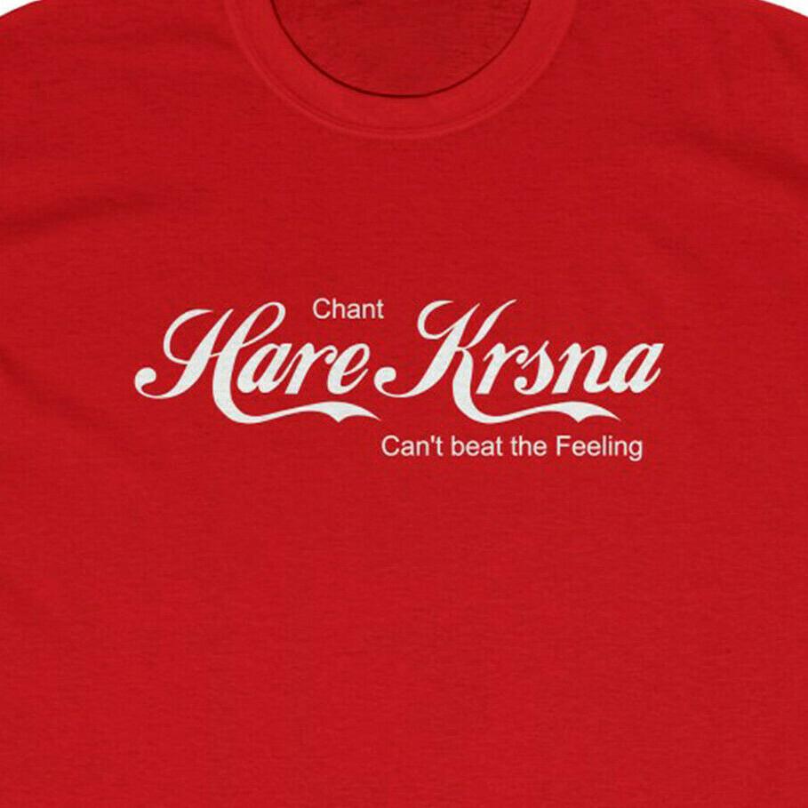 Футболка с мантрой ХАРЕ КРИШНА - Кришна Прабхупада Йога Джапа Унисекс Футболка XXL