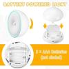 Motion Sensor Night Light Small Cordless LED Puck Light with Rotating Base Magnetic Battery Operated Cruise Night Light Portable Cruise Ship Essential