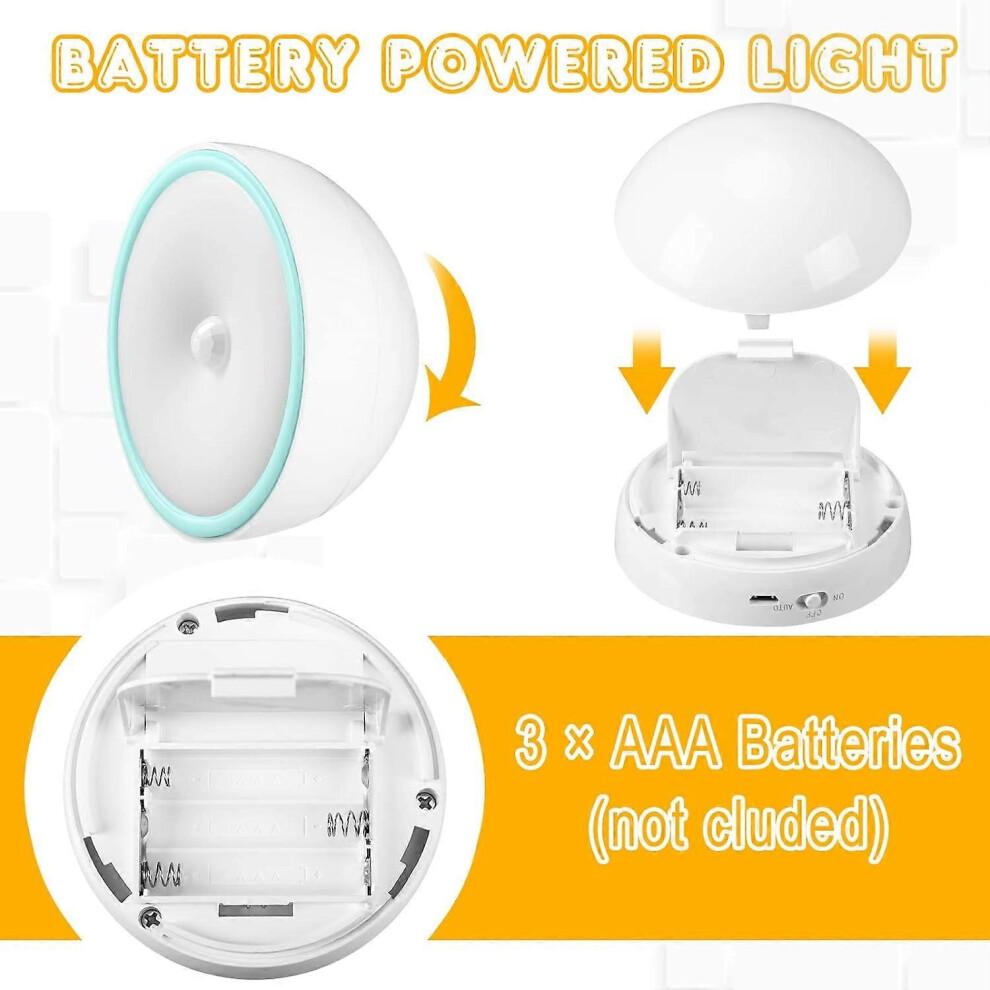 Motion Sensor Night Light Small Cordless LED Puck Light with Rotating Base Magnetic Battery Operated Cruise Night Light Portable Cruise Ship Essential