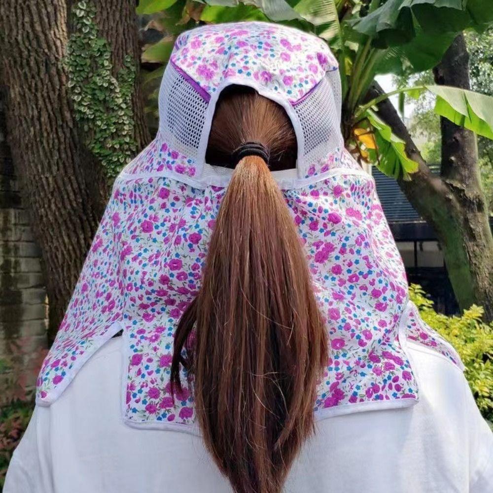 Summer Ear Flap Sun Hat UV Protection Face And Neck Protect Women Hats Wide Brim Lace Sunscreen cap Fishing Hunting Hiking