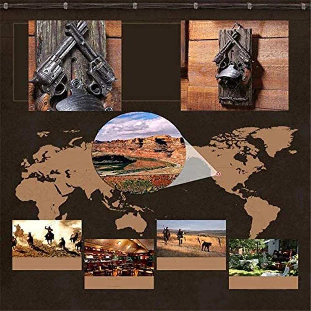 Veggmontert flaskeåpner Dobbelt pistolform Klassisk Cowboystil Vin Øl Flaskeåpner Resin Kjøkkenverktøy Bar Hjemmedekor