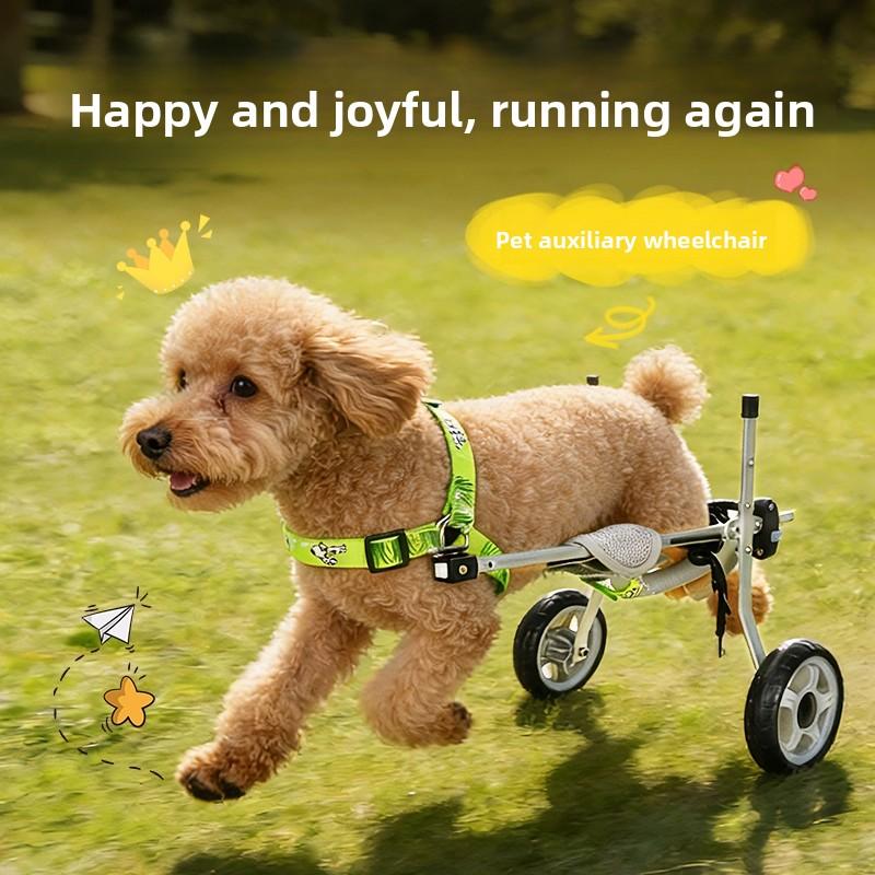 Nastavitelný psí invalidní vozík Podpora zadních nohou 2/4kolový mobilní vozík s postrojem pro staré/hendikepované mazlíčky Rehabilitace