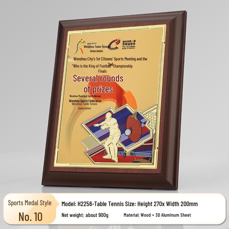Creative Metal Trophy Medal for Badminton Sports Competition Event