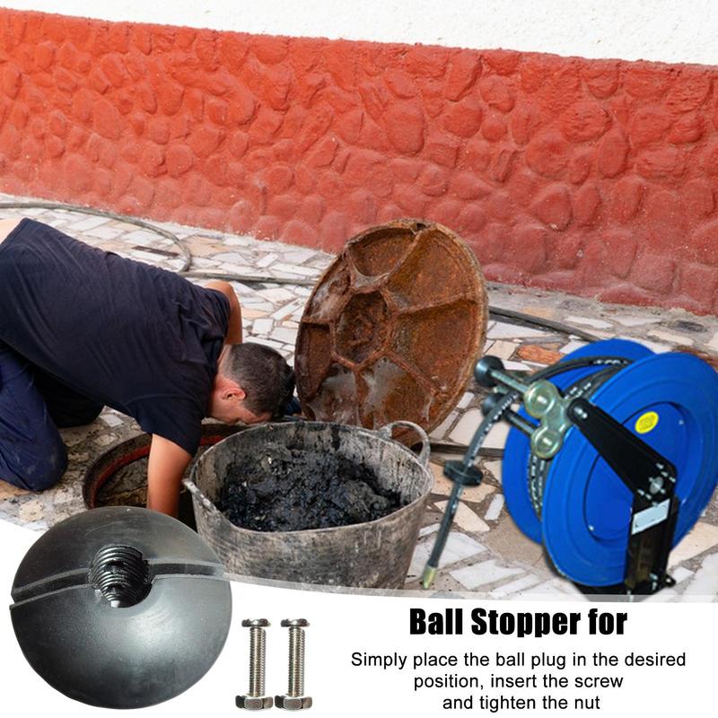 Rubber Hose Stopper Adjustable Hose Bumper Ball Stop Cord Reel Stopper Hose Reel Replacement Parts For Spring Driven Reel