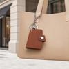 Mini Álbum de Fotos de Cuero Llavero con Cierre de Langosta, Material PU, Ideal para Guardar Fotos de Identificación, Polaroids y Tarjetas Coleccionables, Lindo y Portátil