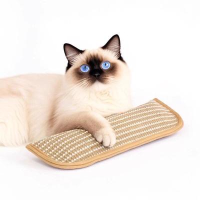 2 Bucăți Perne cu Iarbă de Pisici pentru Pisici Jucărie Perne din Sisal Natural pentru Zgâriat Rezistentă la Mușcături Jucărie Kicker pentru Pisoi Pisici de Interior Zgâriat Mușcat Dentitie