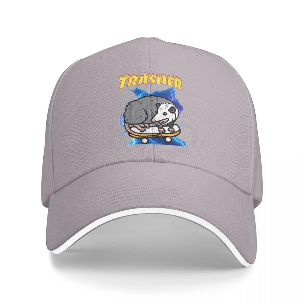 Baseball Caps Opossum Skateboard Trasher Funny Possum Skater Graphic Unisex Casual Summer Hats