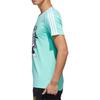 adidas NEO Panda Gra w Ping Ponga Nadruk Slim Fit T-shirt Męski Topy Teal GK1553