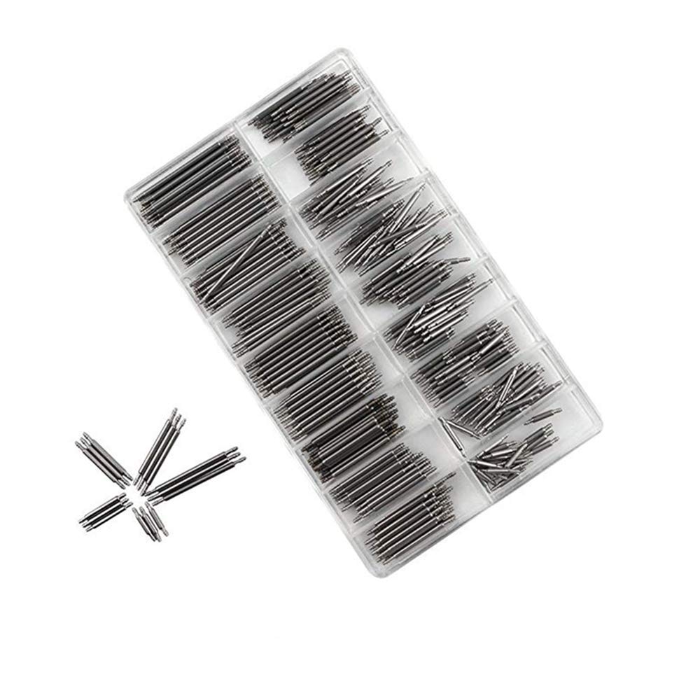 Stainless Steel Watch Spring Watch Strap Link Watch Strap Link Spring Bar Pin Watch Link Watch Spring Bar Replacement Repair Kit with Removal Watch