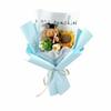Handmade Sunflower Flowers Crochet Sunflower Dr. Bear Flower Bouquet New Animal Plush Bouquet  Gift