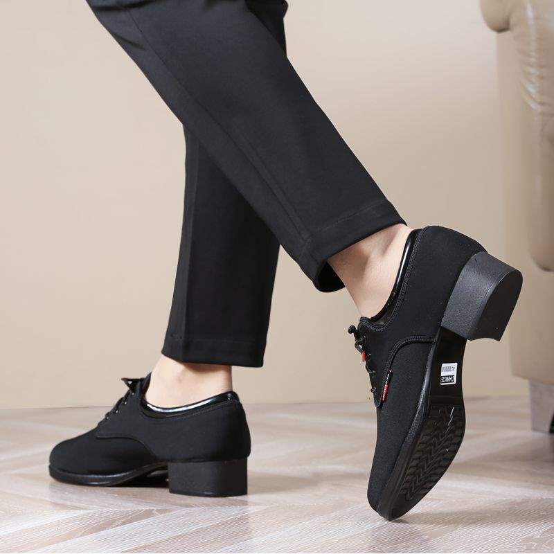 Men's modern dance shoes, black soft-soled square dance dance shoes, Jitba sailor breathable outdoor wear-resistant new models