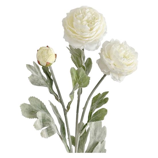 Faux Ranunculus Asiaticus Reusable Artificial Flower Fake Ranunculus Flower for Living Room Dining Table Centerpiece Farmhouse Decor