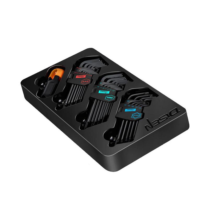 

1 Набір шестигранних ключів Набір шестигранних ключів Набір викруток з чохлом Універсальний крутний момент Довгий Метричний Для мотоциклів Велосипедів