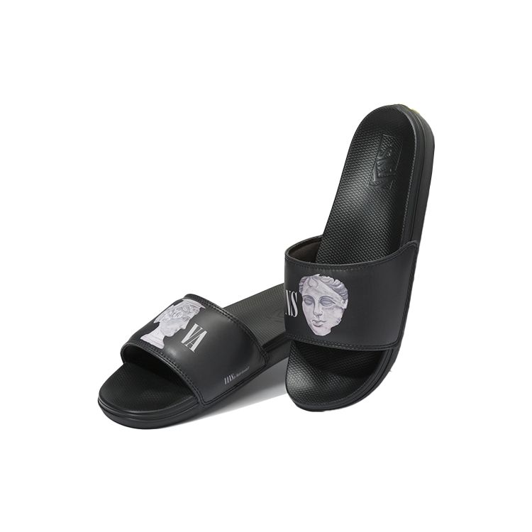 Vans Goodall La Costa Slide-On Casual Comfortable Rubber Sole Slide Sandals Unisex Sandals Black VN0A5HF5N3H